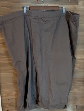Men's Lightweight Gray Elastic-Waist Pants.   5X